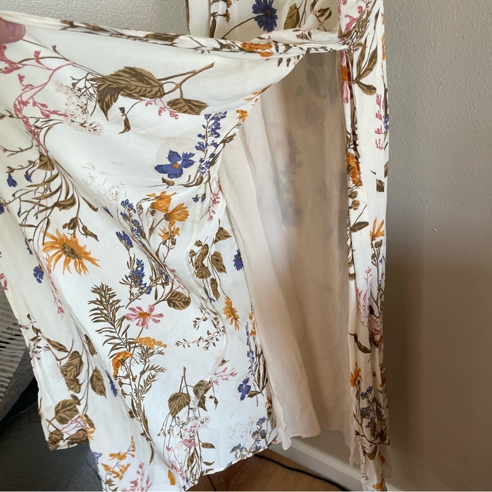 Reformation |  Kourtney Dress Frolic Floral Print Midi Dress, 12 - Picture 7 of 16